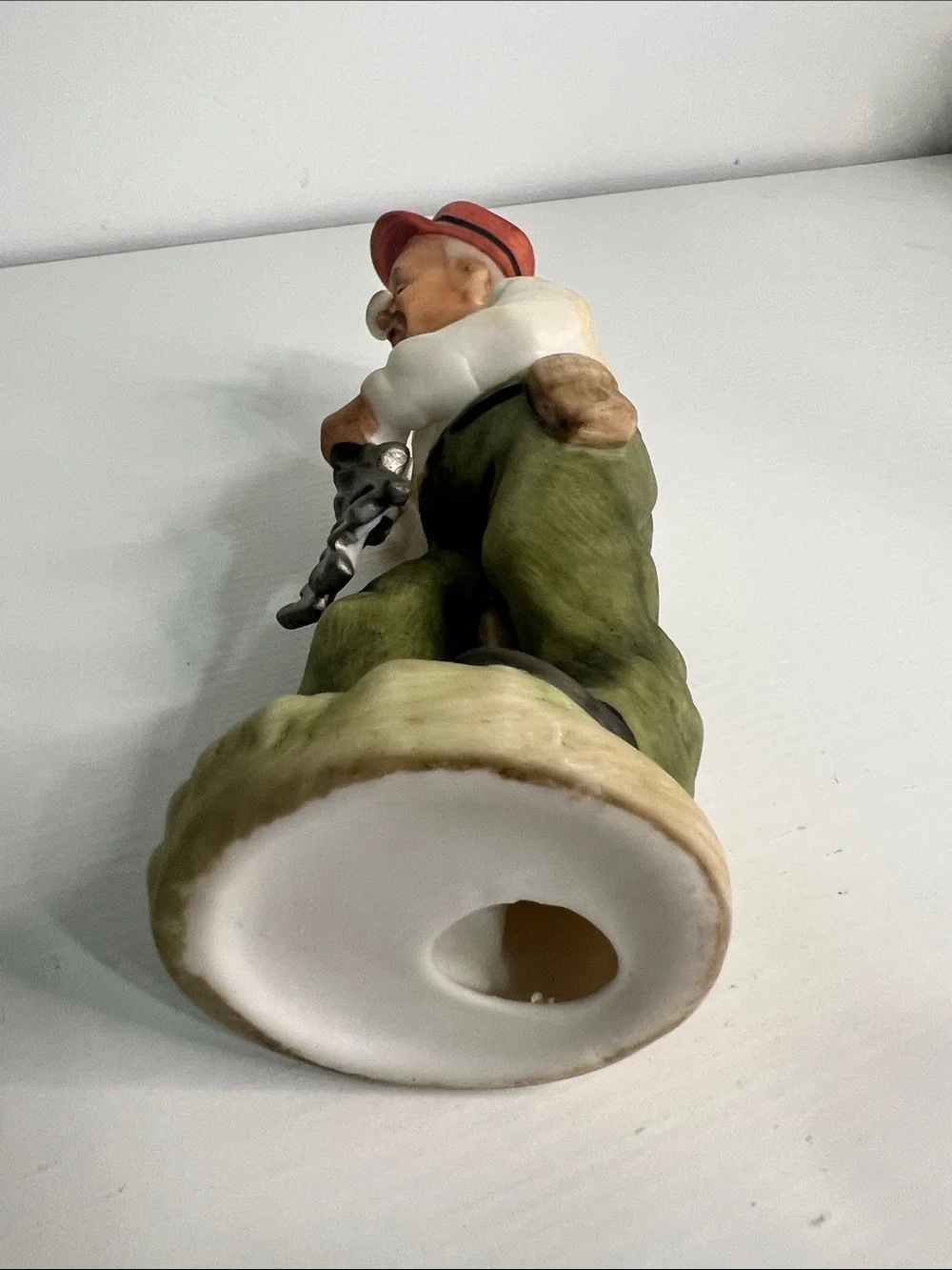 Vintage Ceramic Male Figurine Holding Keys (Unbranded)